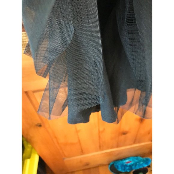 Miley Cyrus Dress Black Cream w/ Tulle Skirt Size Small Rayon Poly MAX AZURIA - Picture 7 of 7